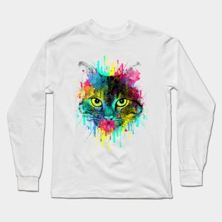 Spatter Cat Long Sleeve T-Shirt